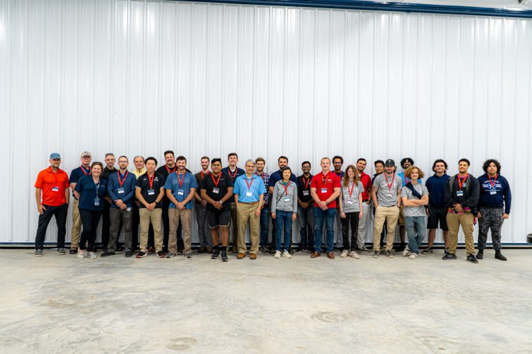 The Vertical Flight Society (VFS) 3rd Annual Design-Build-Vertical-Flight Student Competition Group Shot.