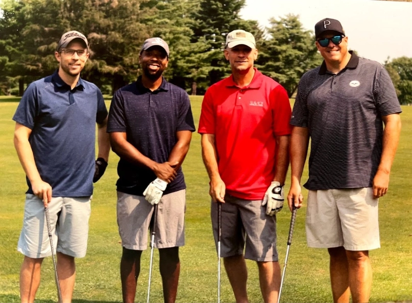 Jordan Matthews, Phil Payne, Rodney Rhoades, and Clark Dutterer (left to right)