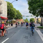 Biking through Downtown Bel Air