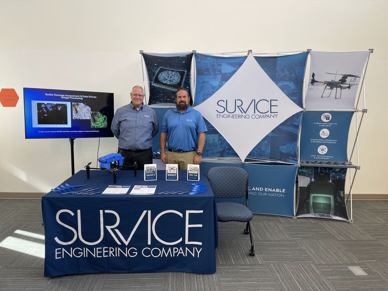 SURVICE employees at the GIS Day event.