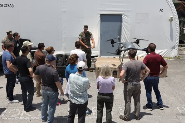 Defense Science Study Group Visits Combat Logistics Battalion 8, Innovation Campus