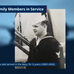 Eric's dad served in the Navy for 5 years.