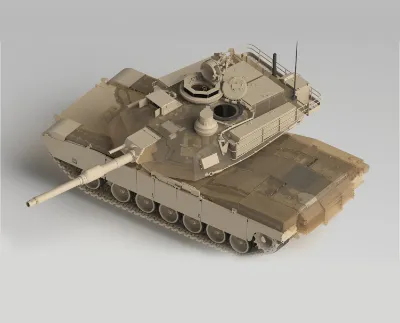 Abrams tank rendering