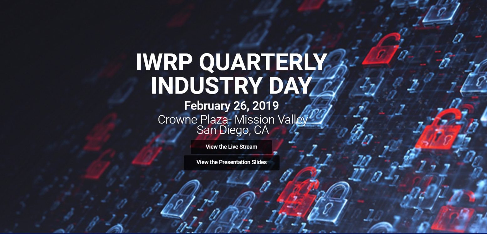 IWRP Quarterly Industry Day