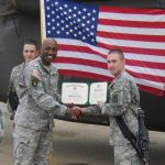 Kelvin conducting a “Soldier Re-enlistment.” He had just finished administering the oath of re-enlistment.