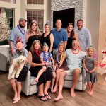 Megan with her family during the holidays