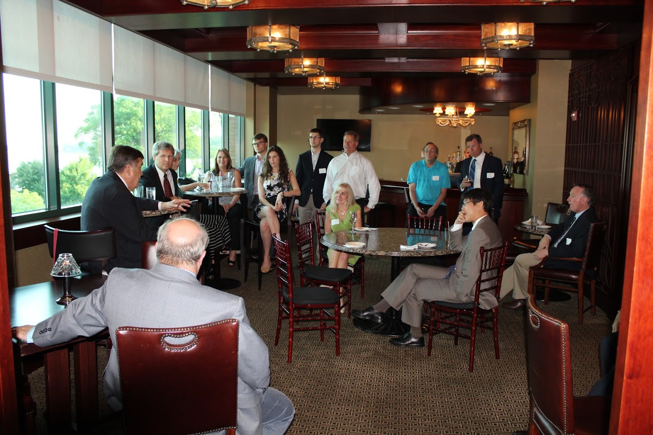 Congressman C.A. Dutch Ruppersberger talking to local business leaders and constituents