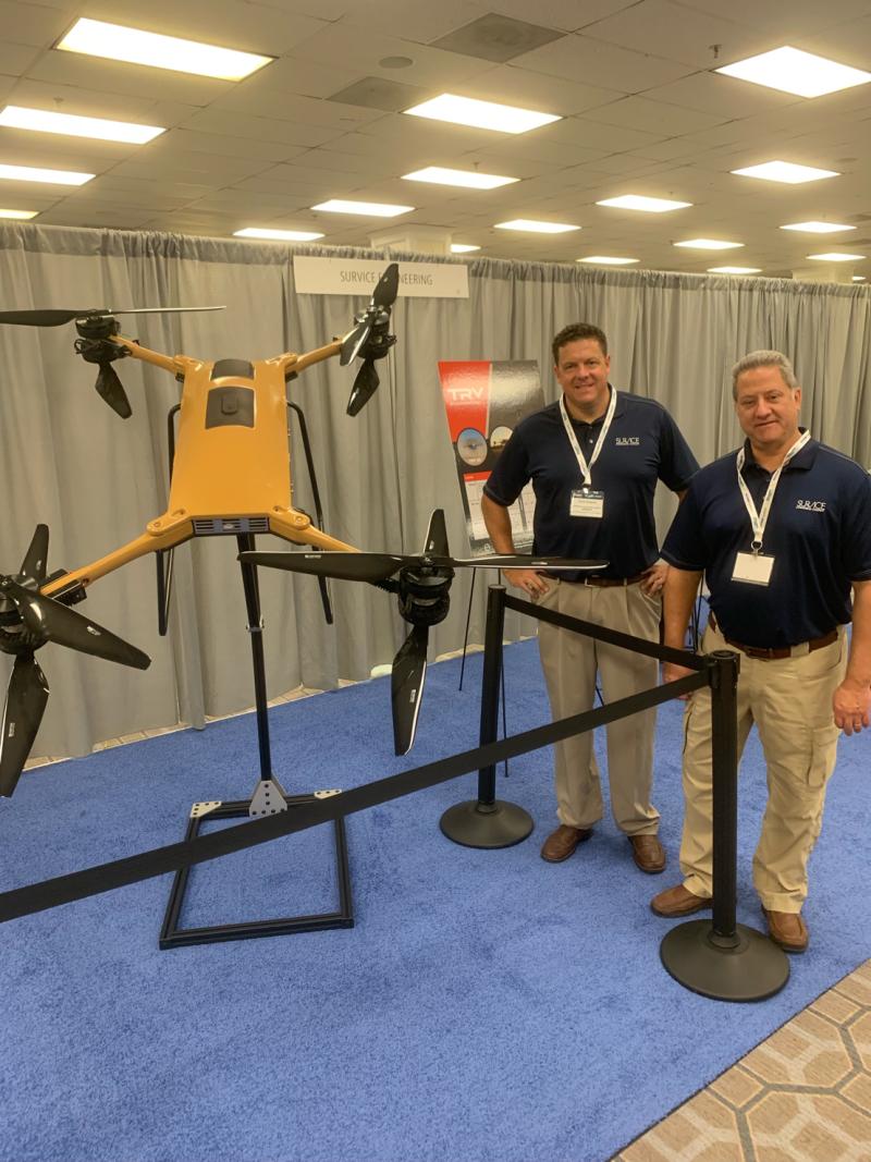 SURVICE's Clark Dutterer (VP, Corporate Business Development) and Mark Butkiewicz (Manager, Applied Technology Operation) at Exhibit
