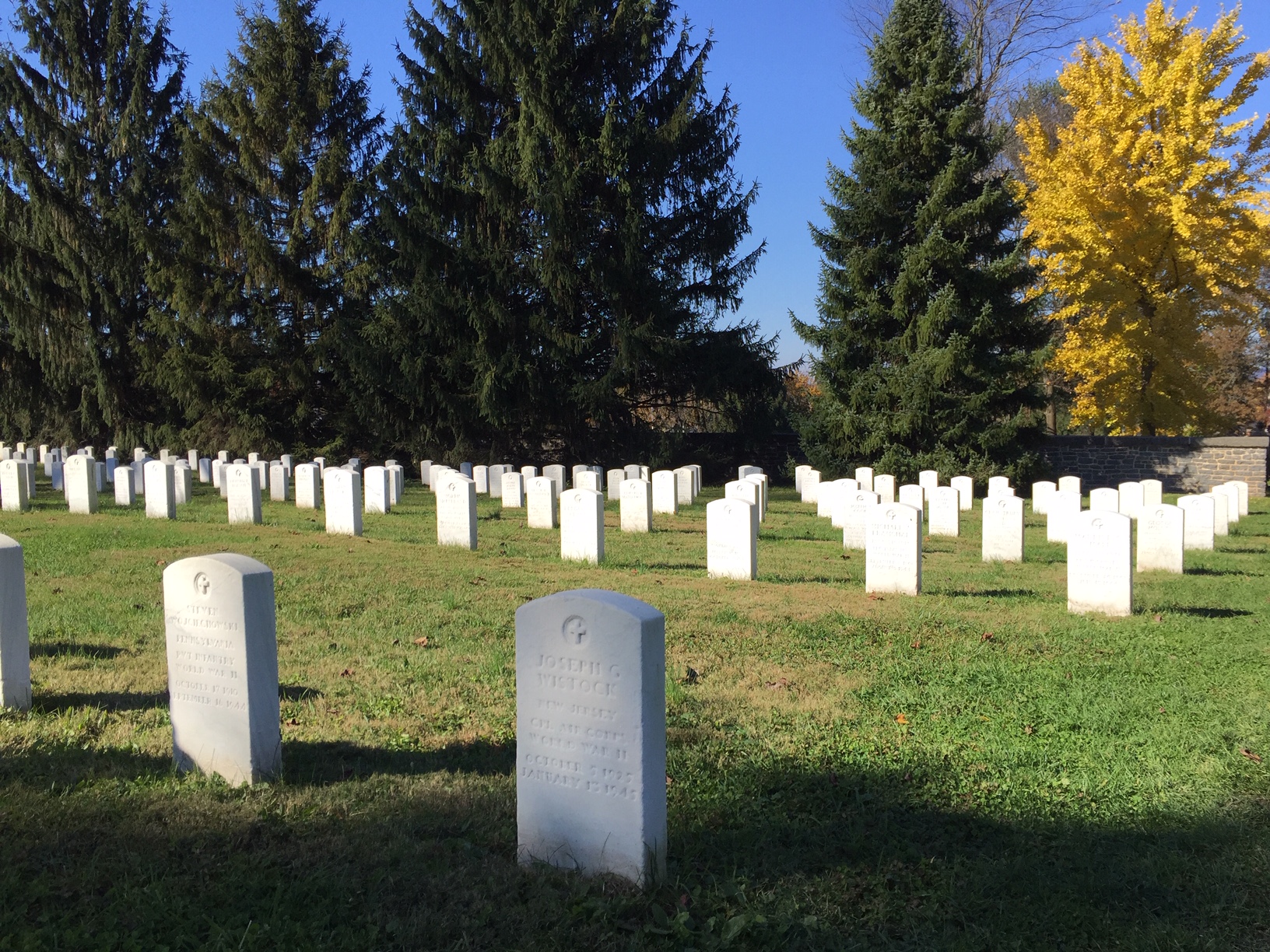 graveyard of fallen soldiers