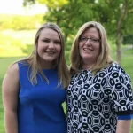 LeAnne with her daughter, Hannah, at a wedding.