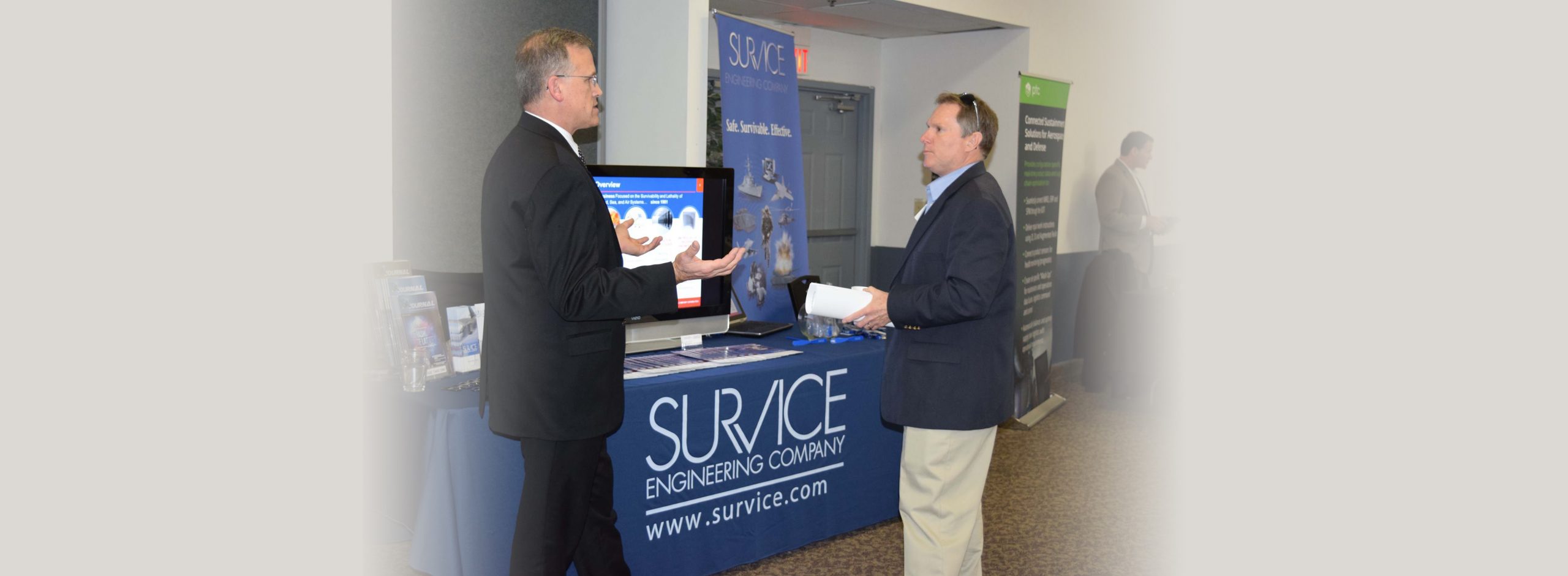 DAO manager, Ron Dextor at SURVICE booth